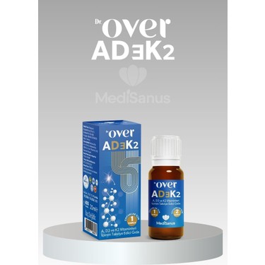 Dr. Over AD3K2 - D3 Vitamini, K2 Vitamini ve A Vitamini Fiyatı