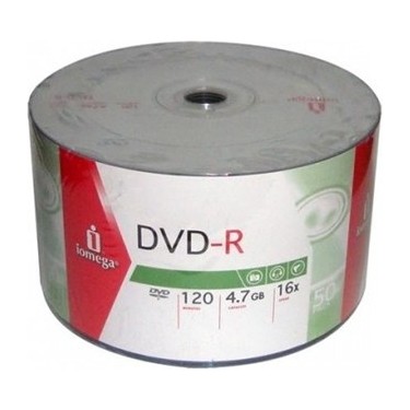 Iomega Dvd-R 4.7Gb 120 Dk 16X 50 Adet Orjinal Fiyatı