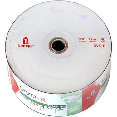 Iomega Dvd-R 4.7Gb 120 Dk 16X 50 Adet Orjinal Fiyatı