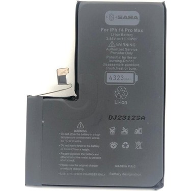 Sasa Apple iPhone 14 Pro Max Battery 4323 mAh Yüksek Amper Fiyatı