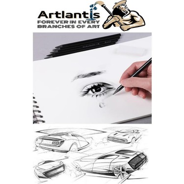 Artlantis Odunsuz Grafiti Kalemi 6 Lı 1 Paket Odunsuz Kömür Fiyatı