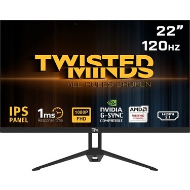 Twısted Mınds 22 TM22FHD120IPS Fhd 120HZ 1ms HDMI Dp Vrr Fiyatı
