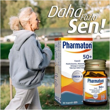 Pharmaton 50 Plus 30 Kapsül Omega Multivitamin ve Fiyatı
