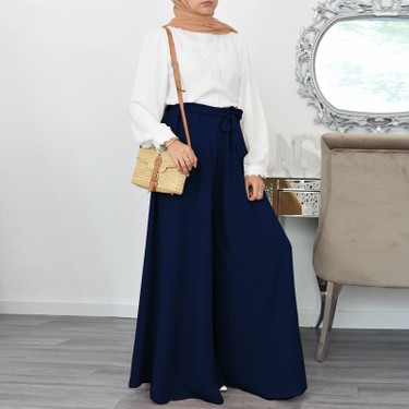 Barbora Keten Yazlık Günlük Kemerli Kadın Pantolon Şalvar Fiyatı