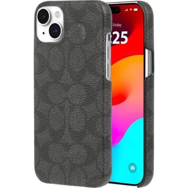 Coach iPhone 15 Plus Kılıf Taba Rengi Charcoal Fiyatı