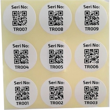 Dijital Barkod Sayı Etiketi Sayı Sticker Numara Etiketi Fiyatı