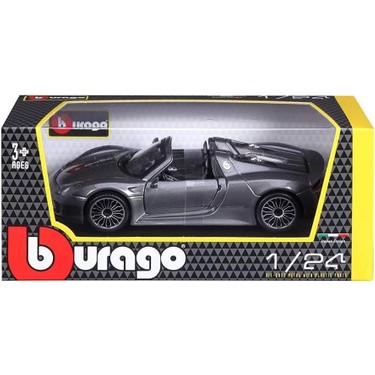Burago 1:24 Porsche 918 Spyder Model Araba Gri 1/24 Ölçekli Fiyatı