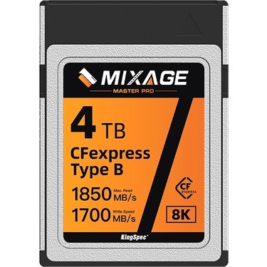 Kingspec Hafıza Kartı 4TB CFexpress Type B 1850MB/s Okuma Fiyatı