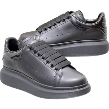 ALEXANDER MCQUEEN ブラック スカジャン 48 Alexander McQueen Men's Sneakers - Sneaker In Jet Black - Fiyatı
