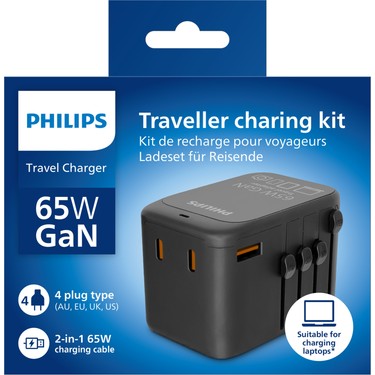 Philips CHP9000BK/62 65W Evrensel Gan Şarj Cihazı 2xusb-C, Fiyatı