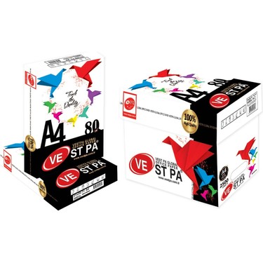 Vestpa A4 80 Gram 2500 Sayfa Beyaz Fotokopi Kağıdı 5 Paket Fiyatı
