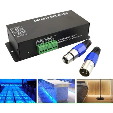 DMX-512 Dekoder Dijital Ekran Dimmer Sürücü Rgbw 4 Kanal LED Fiyatı