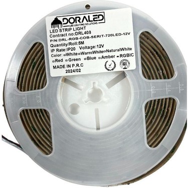 Dora Led 12V 12MM WS2811 Rgb Pixel Cob Şerit LED 720 Ledli Fiyatı