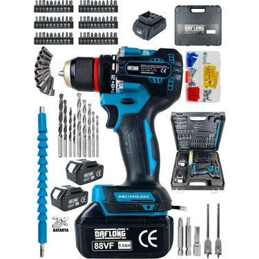 Daflong Özel Seri 10 Pilli Kömürsüz Yeni Nesil Çelik Mandren Fiyatı