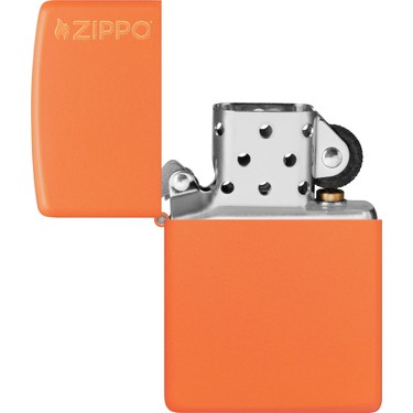 Zippo Turuncu Renkli Çakmak Orange Matte Logo 231ZL Rüzgar Fiyatı