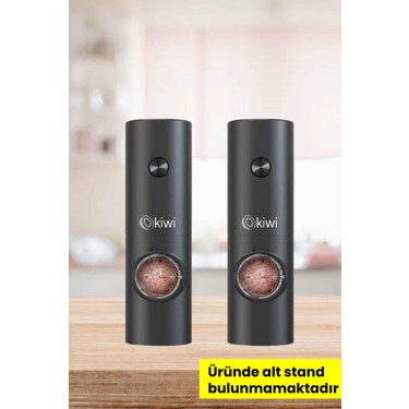 ハピオカ　気功セット Kiwi KSPG-4849 Pilli Işıklı Tuz Karabiber Değirmeni Tekli Fiyatı