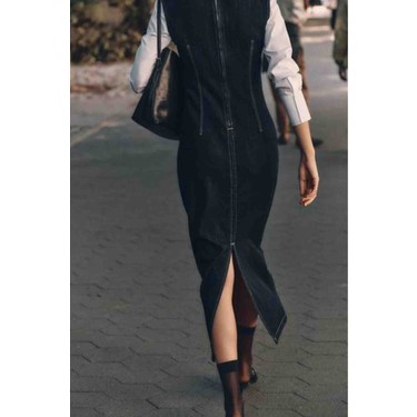 Allbucks Zara, Z1975 Midi Denım Elbise ABZRA1059 Fiyatı