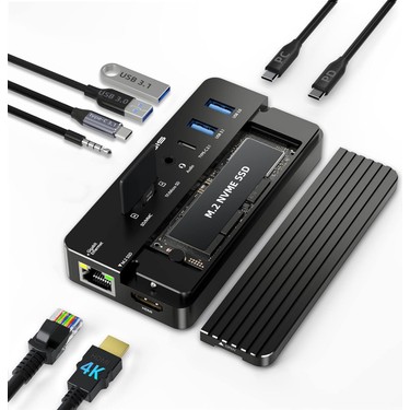 Acasis CM073S 10 in 1 USB-C Dock + SSD Disk Kutusu, 10Gbps, Fiyatı