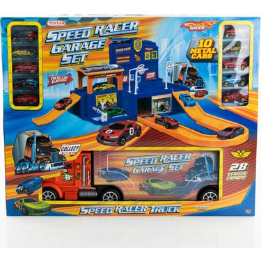 Toysan Speed Racer Garaje Seti - 10 Metal Araçlı Fiyatı