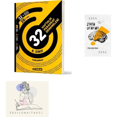 Hız Yayınları 8.sınıf Paragraf Haftalık Deneme +Zihin Kitabı
