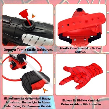 Brother Toys Su Atan Oyuncak Örümcek Adam Eldiven Spider Man Fiyatı