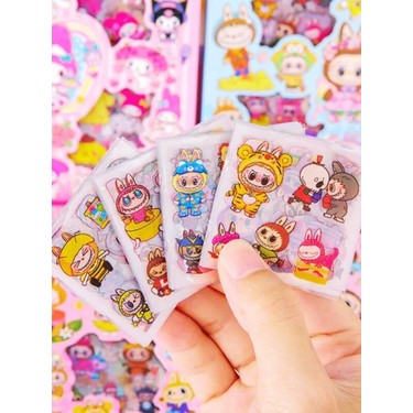 Labubu Kawaii Sticker Seti - 470 Adet - Ajanda, Günlük, Fiyatı