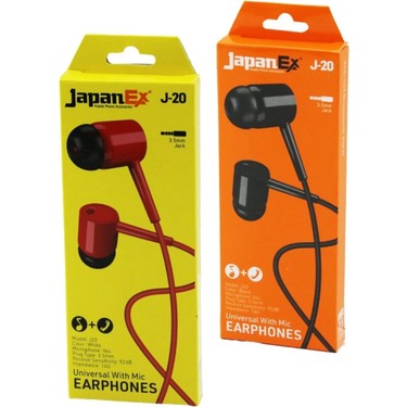 Japanex J-20 Kulak Içi Mikrofonlu Stereo Kulaklık Fiyatı
