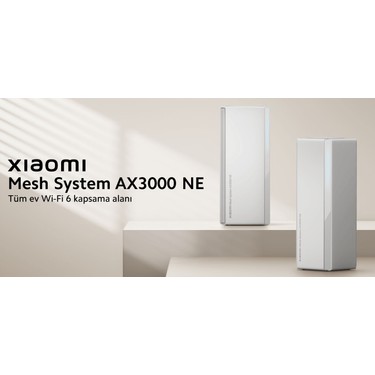 未使用　Xiaomi AX3000 NE Wi-Fi 6 ルーター 2台セット Xiaomi Xıaomı AX3000 Ne 2 Pack Mesh System 3000 Mbps Fiyatı