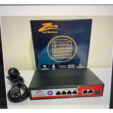 Z Tech Ztech Poe Switch ZR-1004 4 2 1 Port Full Fiyatı