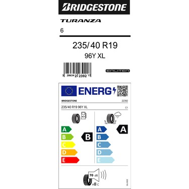 Bridgestone 235/40R19 96Y Xl Turanza 6 Binek Yaz Lastiği Fiyatı