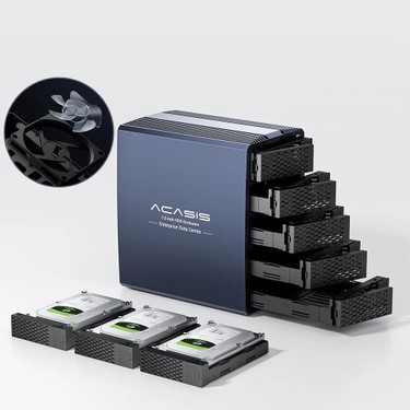 EC7355 - 5x 2.5/3.5 SATA HDD Takılabilen, 100TB Toplam Fiyatı