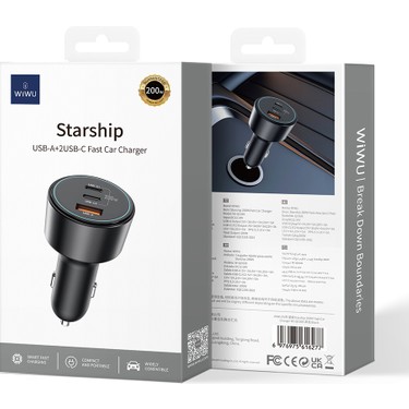 Wiwu WI-QC026 Starship Serisi Dual Type-C + Usb-A Portlu Fiyatı