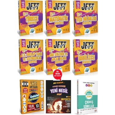 8.sınıf Lgs Jett 15 Deneme Seti - 2025 Lgs Genel Deneme 10 Kitabı