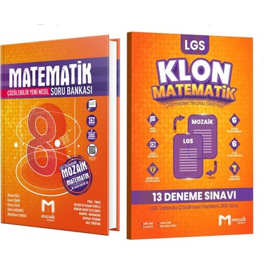 Mozaik 8.sınıf Matematik Soru Bankası ve Deneme Seti 2 Kitap Kitabı