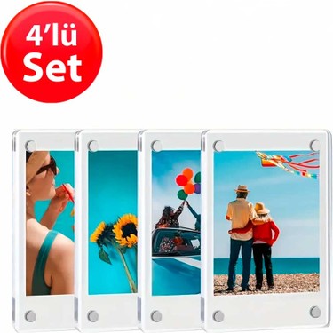 Pina Company PİNA 4'lü Set Mıknatıslı Fotoğraf Çerçevesi 9x6 Fiyatı