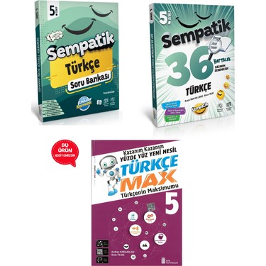 5.sınıf Sempatik Türkçe Soru Bankası +36 Haftalık Kazanım Kitabı