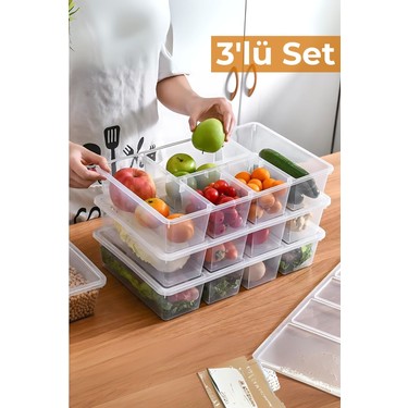 5 Bölmeli Buzdolabı Düzenleyici, Difriz Organizeri, Derin Fiyatı