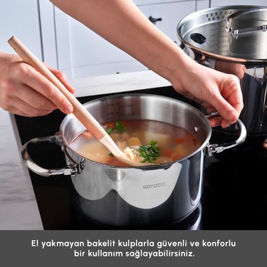Karaca Burgaz 8 Parça Çelik Tencere Seti Fiyatı