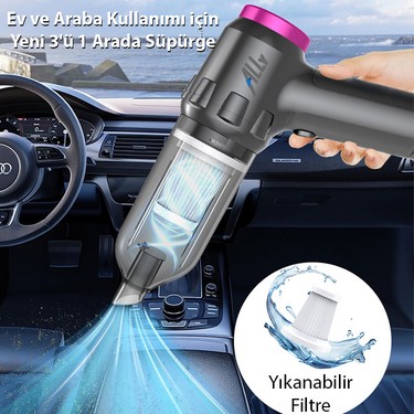 ALLY Güçlü Portatif 2 Kademeli Tasinabilir Vakumlu Kablosuz Fiyatı