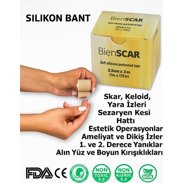 Bienscar Soft Silikon Bant - Dikiş Izi - Sezaryen - Yanık - Fiyatı