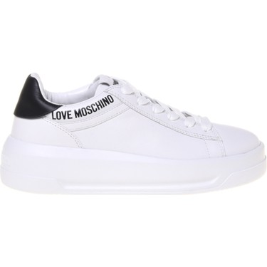 Love Moschino Beyaz - Siyah Kadın Sneaker JA15525G0M Fiyatı