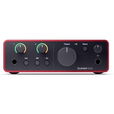 Focusrite Scarlett Solo Gen 4 Ses Kartı Fiyatı - Taksit Seçenekleri