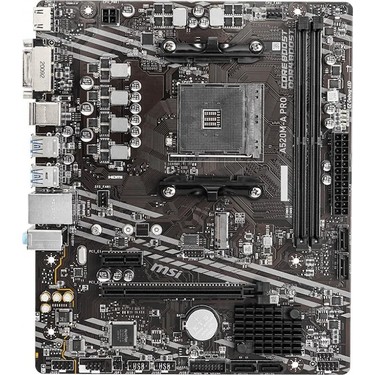 MSI A520M-A PRO AMD A520 Soket AM4 DDR4 4600(OC)MHz mATX Fiyatı