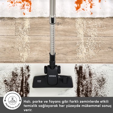 Karaca Vantuz Action Force X10 2 Lt Toz Torbasız Hazneli Fiyatı