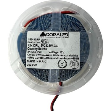 Dora Led 240 Ledli Sık Ledli 10mm 12V Gün Işığı Şerit Led Fiyatı