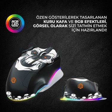 Lecoo MG1102 Win Mac Kuru Kafa Desenli Kablolu RGB LED Fiyatı