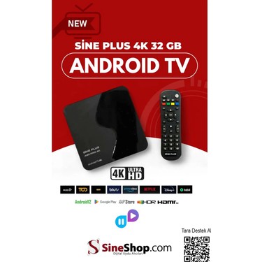 Sine Plus A80 Pro 4K Android TV Box 32GB Android 12 Depolama Fiyatı