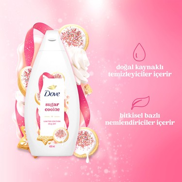 Dove Sugar Cookie Duş Jeli 450 ml + Dove Sugar Cookie Sıvı Fiyatı