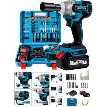 Graizer 598 V 20 Ah Akülü Somun Bijon Sökme Takma Sıkma Fiyatı