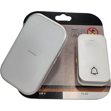 Kinetik Enerjili Kapı Zili Şarjsız Kablosuz Pilsiz Zil Fişi Fiyatı